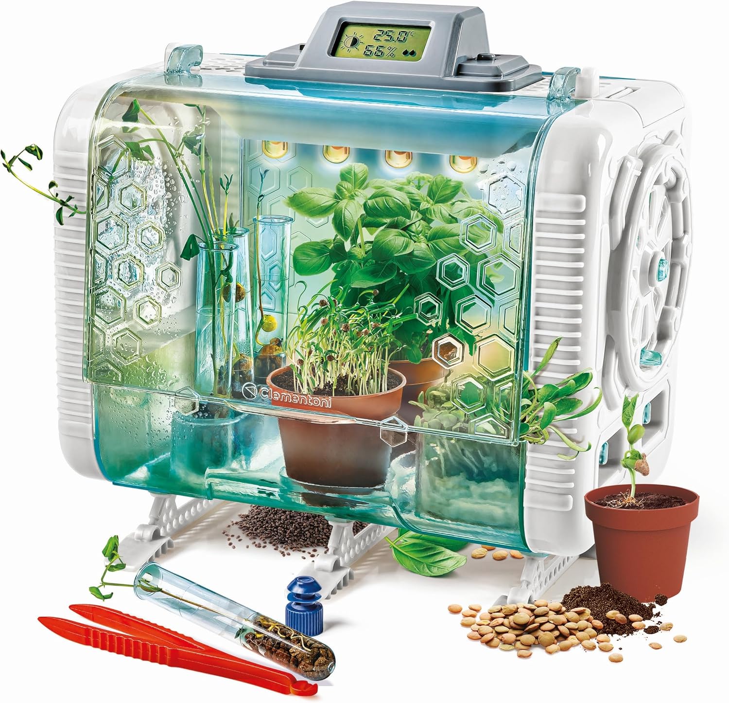 Clementoni Galileo Lab High Tech Gewächshaus – Experimentierkasten &amp; Lernspielzeug für Kinder ab 8 Jahren (59406)