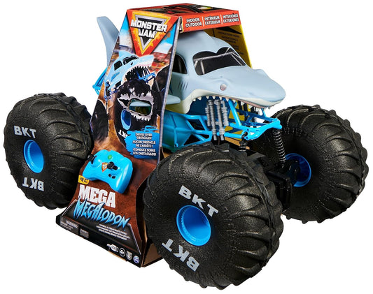 Monster Jam – Ferngesteuerter Gelände - Monster Truck Mega Megalodon (Maßstab 1:6, über 60 cm hoch)
