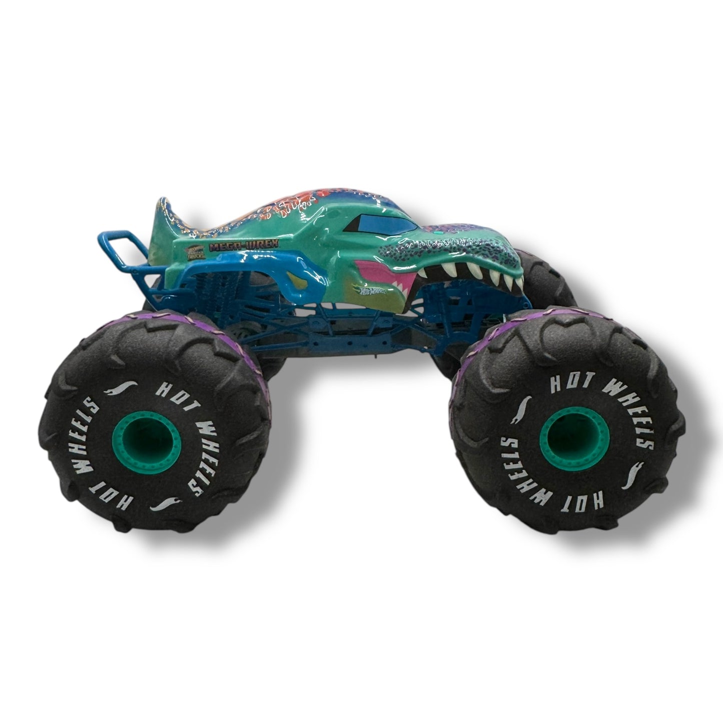 Hot Wheels Monster Trucks Ferngesteuertes Auto, Mega - Wrex im Maßstab 1:6, extragroßer RC Truck, über 60 cm lang, HPK28