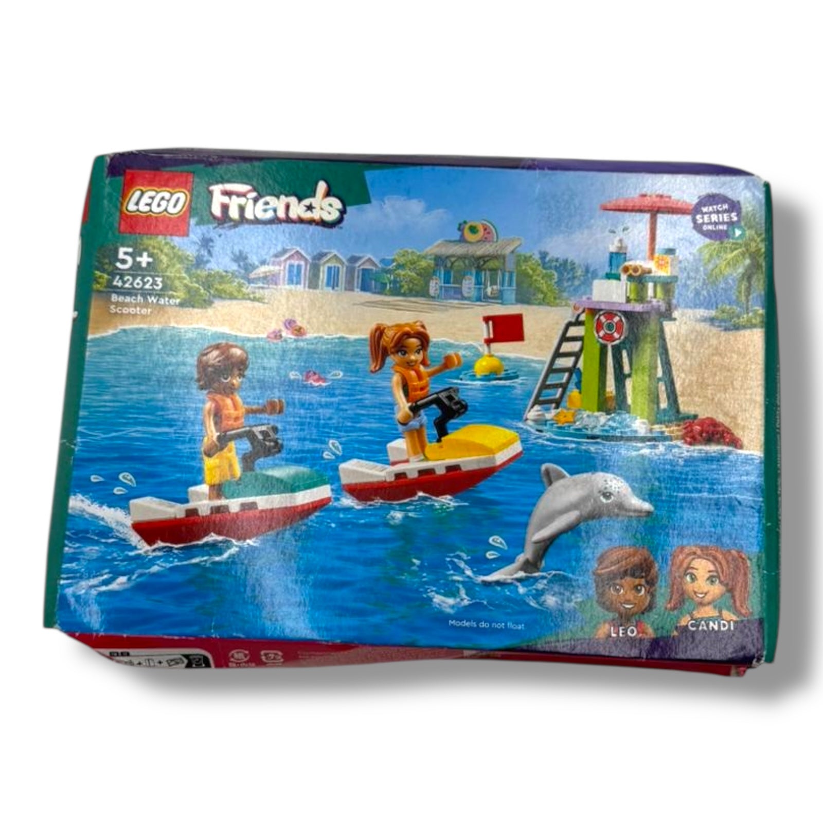 LEGO Friends 42623 | Rettungsschwimmer - Aussichtsturm mit Jetskis &amp; Delfin | Bauset ab 5 Jahren