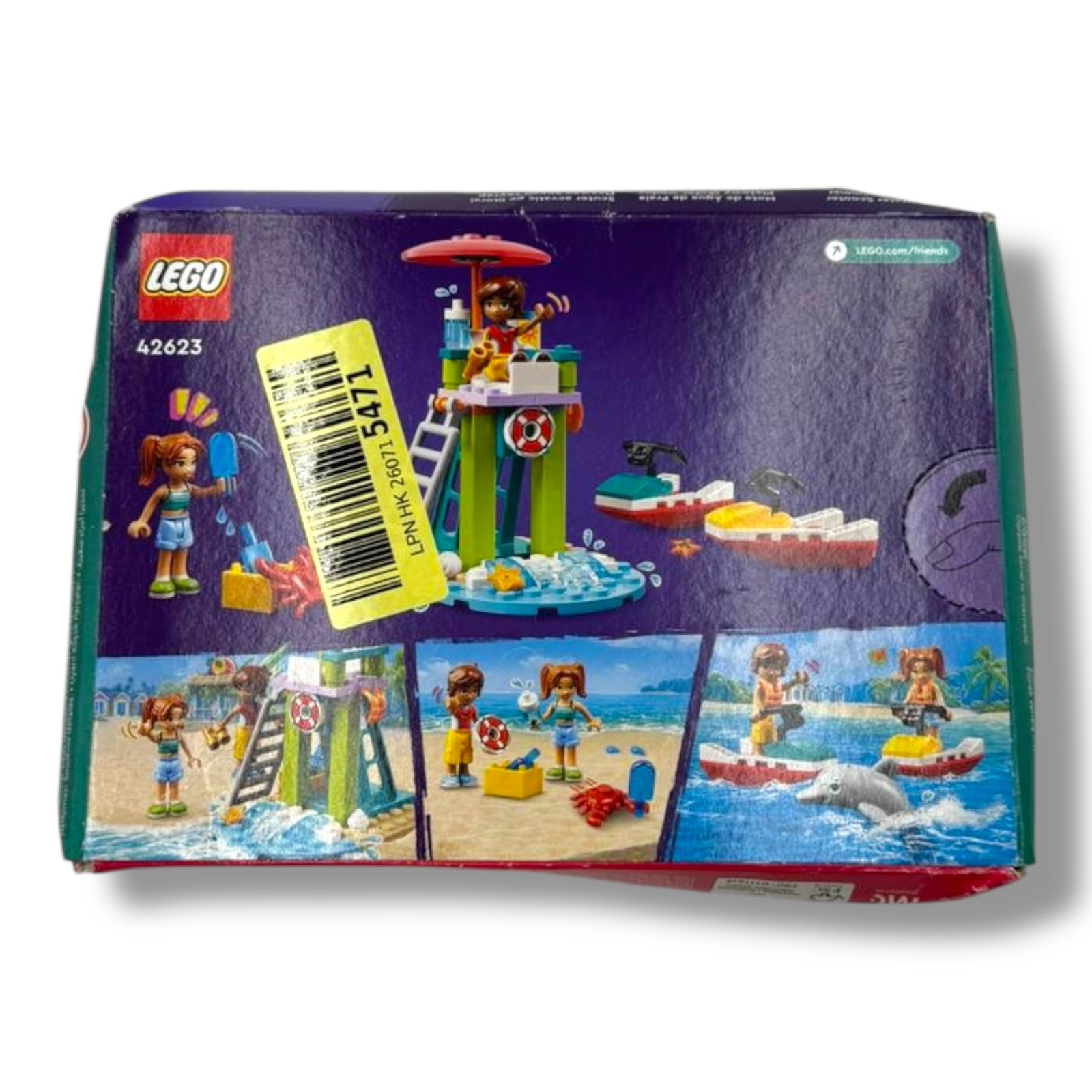 LEGO Friends 42623 | Rettungsschwimmer - Aussichtsturm mit Jetskis &amp; Delfin | Bauset ab 5 Jahren