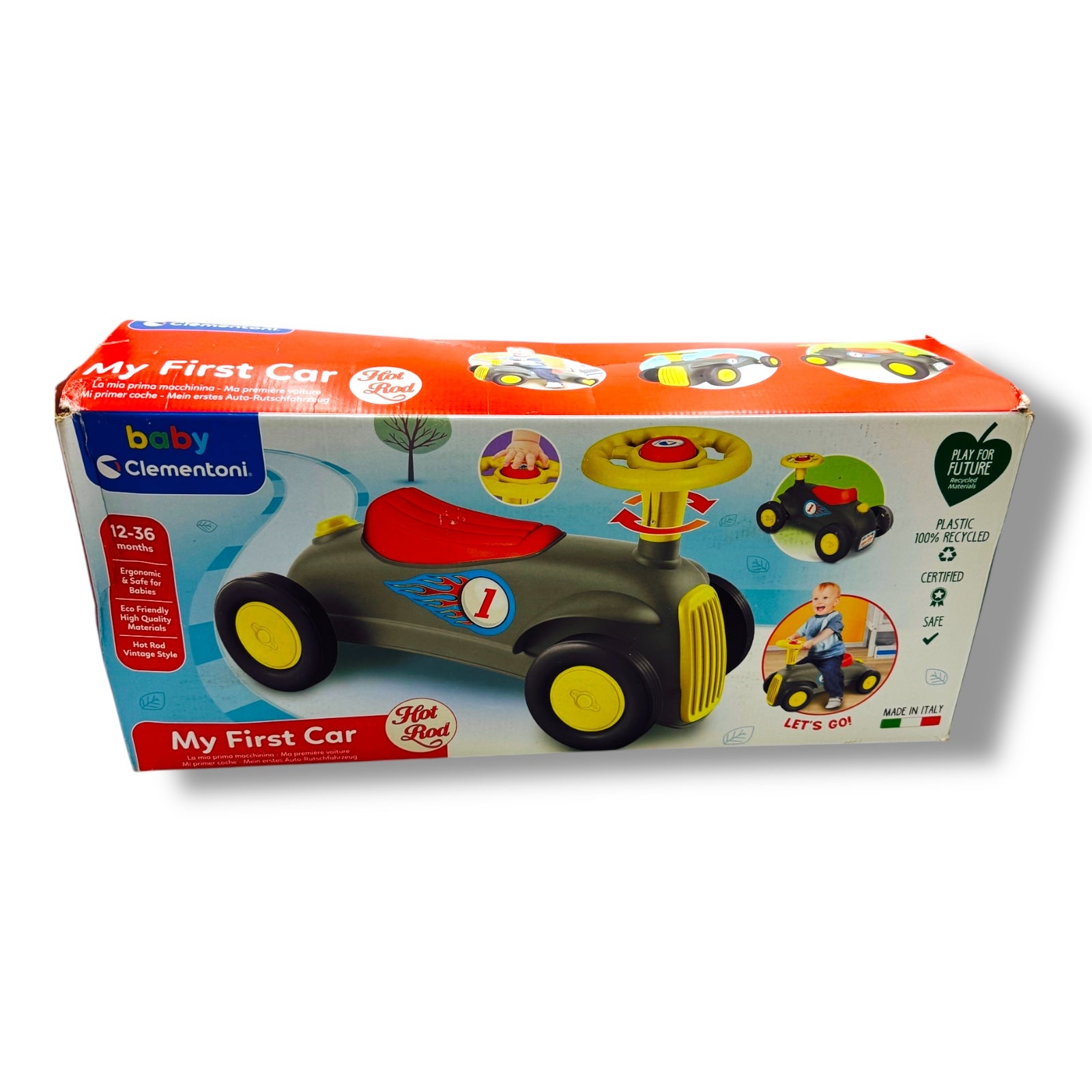Clementoni Vintage Rennwagen 17700 – Play for Future Lauflernwagen