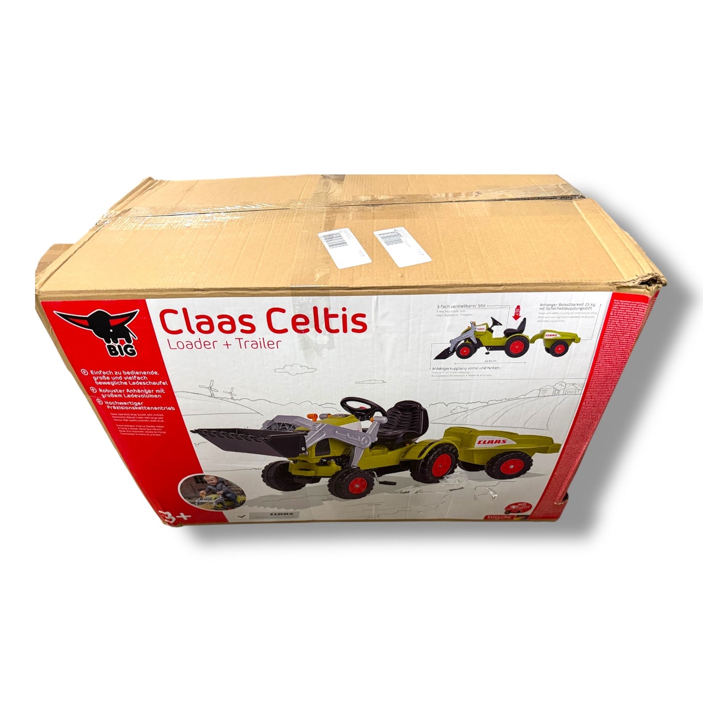 BIG - Claas Celtis Loader mit Anhänger