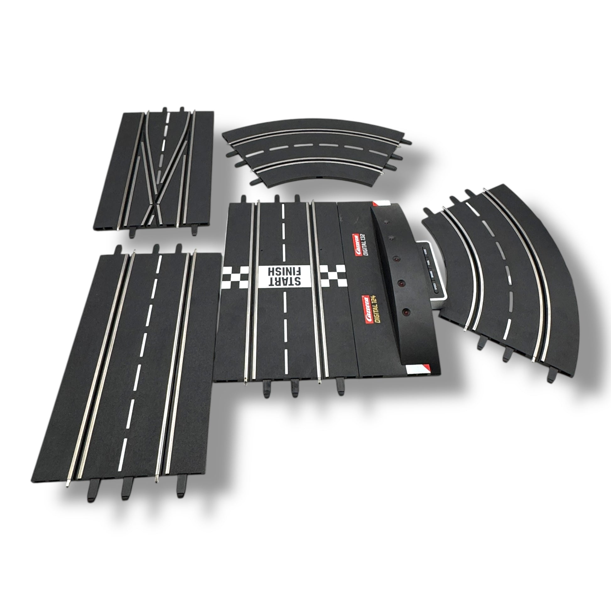 Carrera Digital 124 / 132 Rennbahn Ersatzteile – Kurven, , Doppelweiche , Control Unit & Geraden