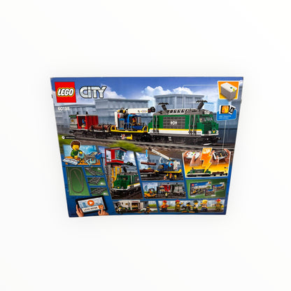 LEGO City Güterzug (60198) – Zug-Spielset mit Gabelstapler & 32 Gleisstücken
