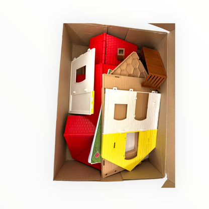 SCHLEICH Farm World Bauernhaus mit Stall & Tieren (42407) – 97-teiliges Bauernhof-Set