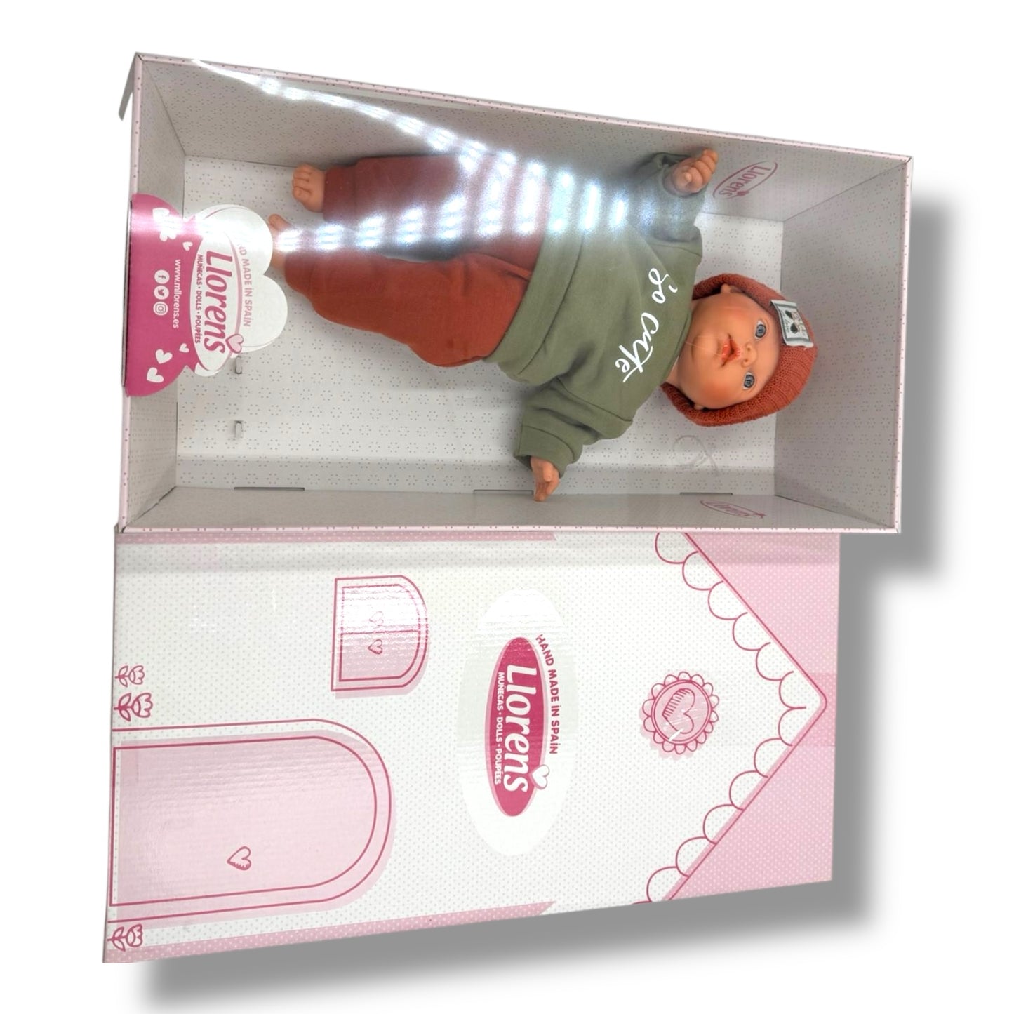 Llorens – Puppe „Jordan“ | 35 cm Babypuppe mit blauen Augen &amp; weichem Körper