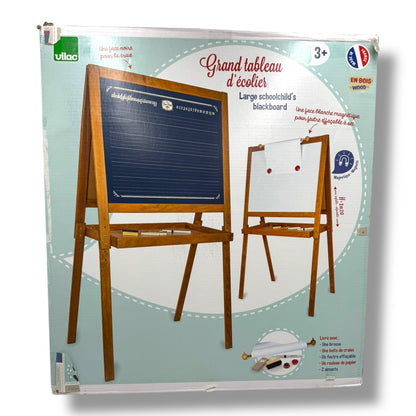 Vilac – Große Standtafel | Modell 6709 | Beidseitige Schultafel zum Schreiben & Malen |