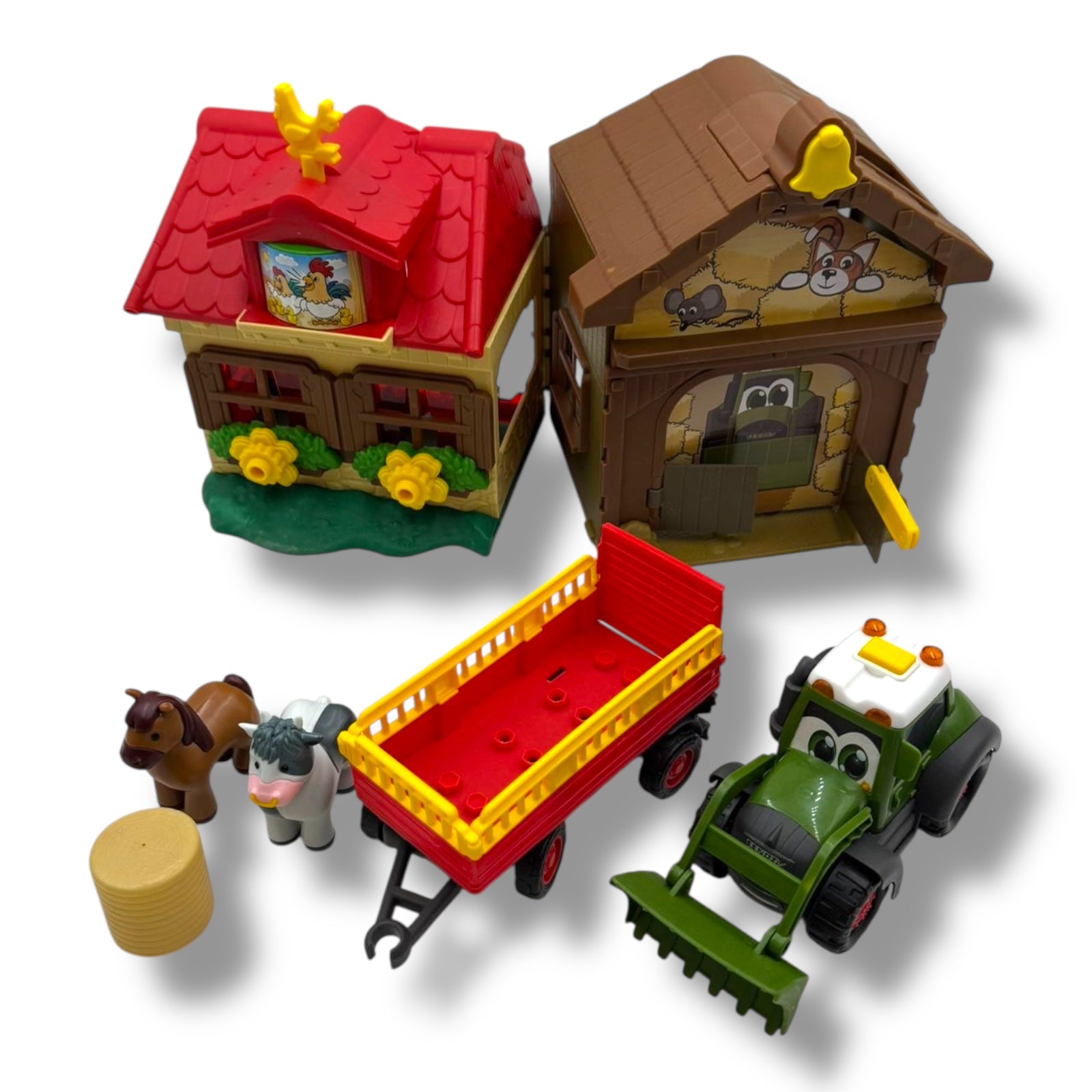 Dickie Toys – Happy Farm House (203818000) | Abenteuer auf dem Bauernhof | Mit Traktor, Tieren, Licht & Sound |