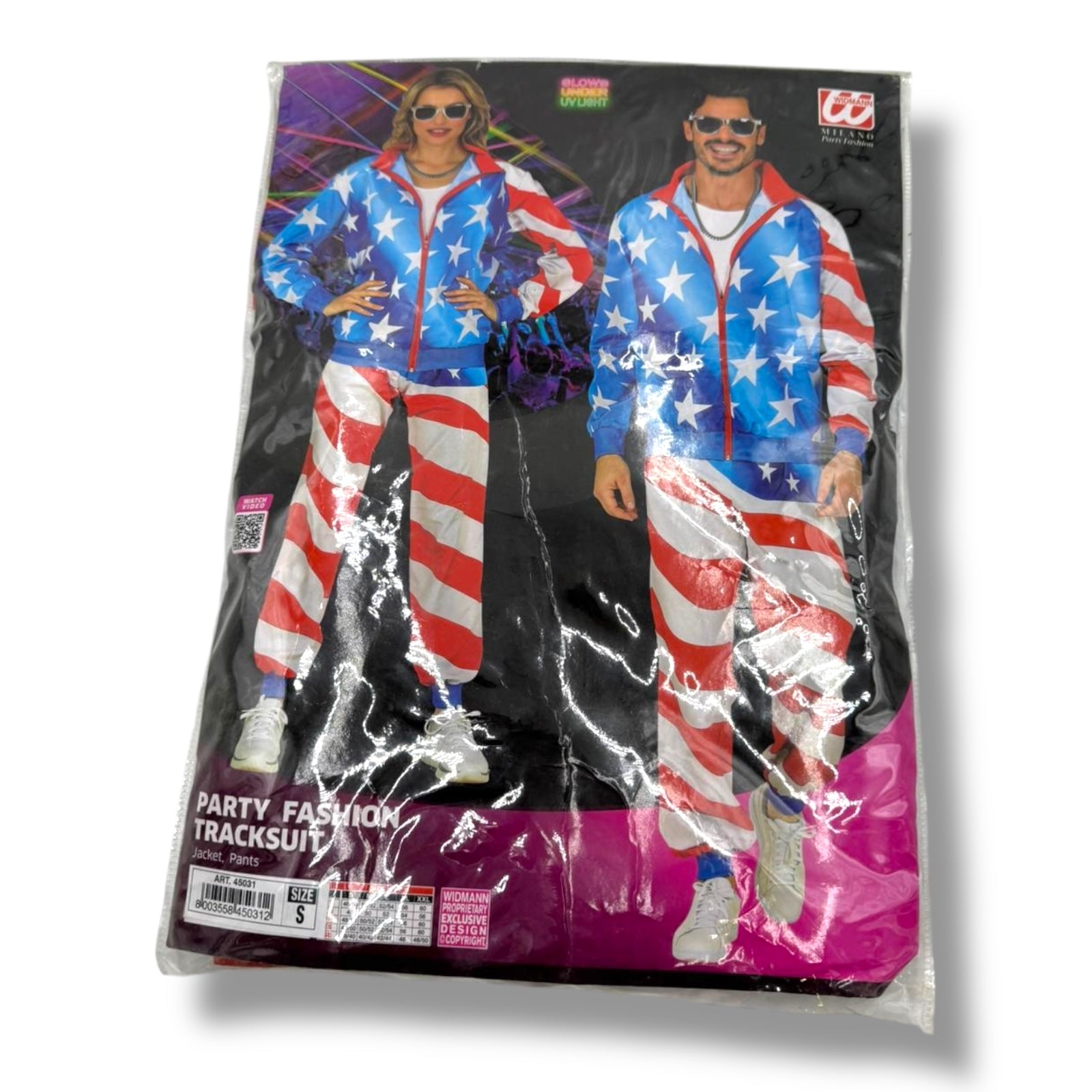 Widmann Milano Party Fashion – Kostüm Trainingsanzug USA – Neu Größe S
