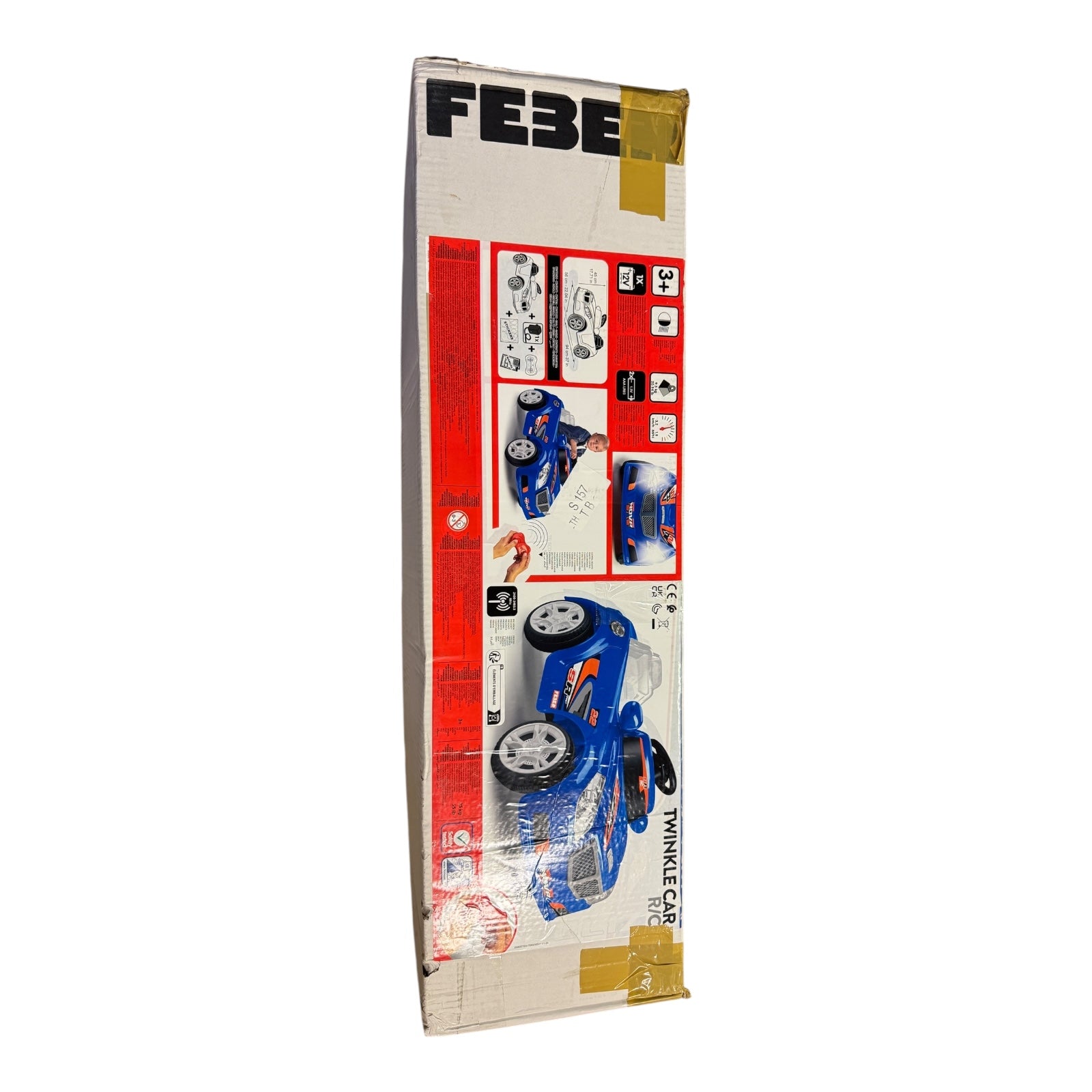 FEBER - Twinkle Car R/C Blue, Elektroauto mit Funksteuerung, 12V Batterie