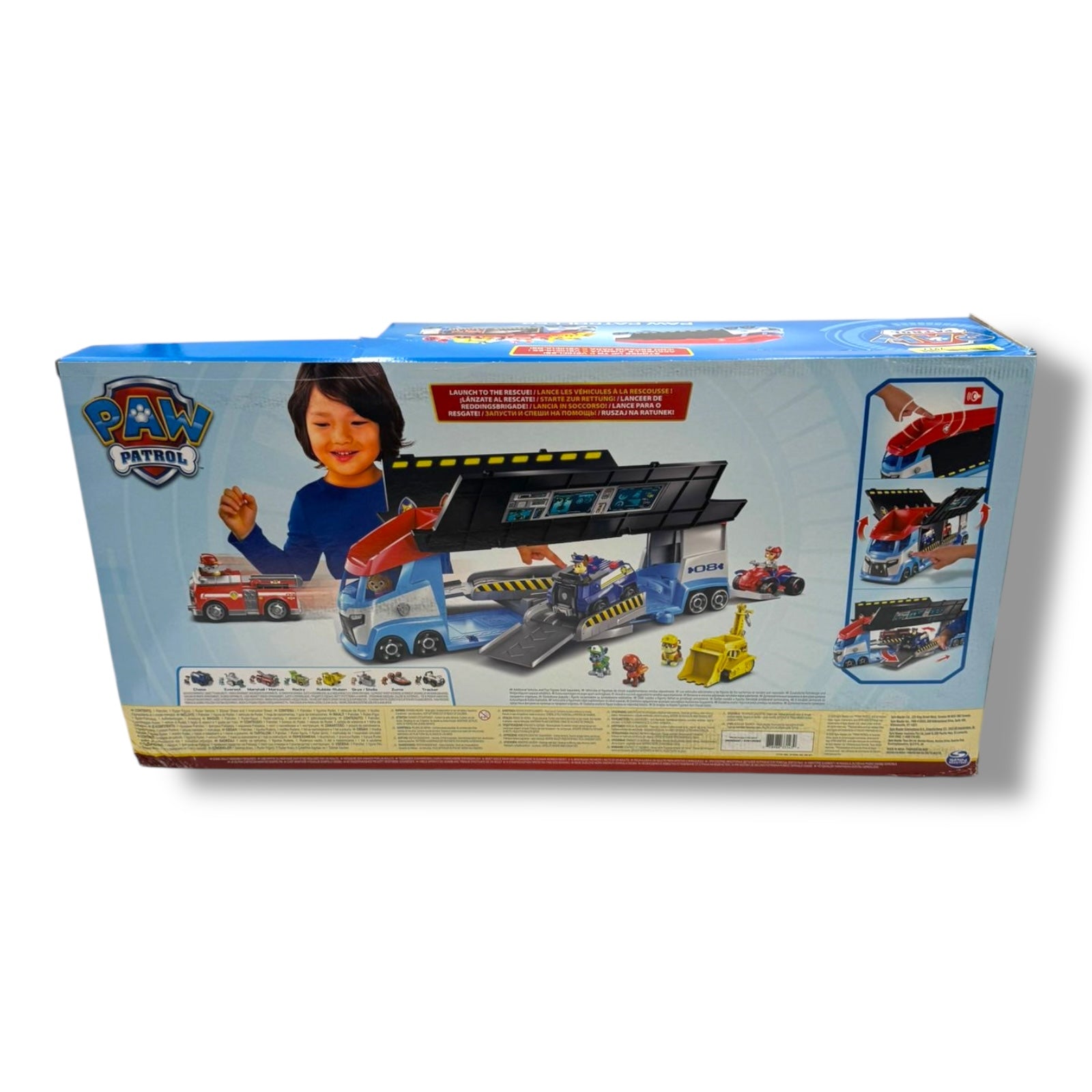 Paw Patrol, 10. Jubiläum, Teamfahrzeug Paw Patroller im aktualisierten Design, inkl. Ryder Figur