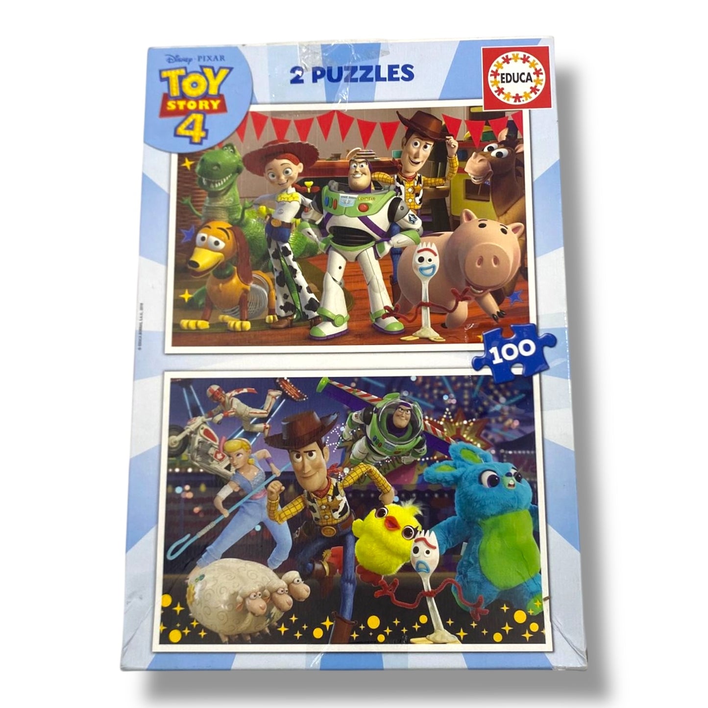 Educa - Puzzle 100 Teile | Toy Story 4, 2x100 Teile Puzzleset