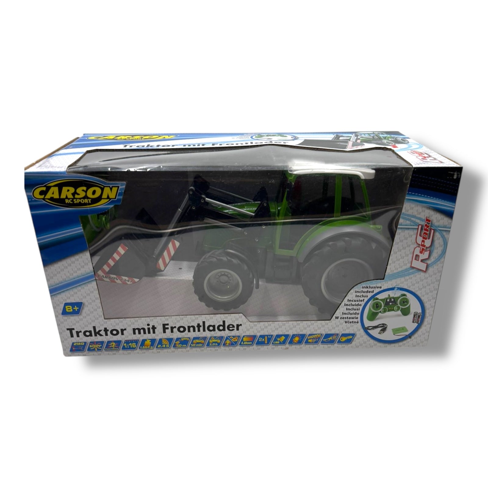 Carson 500907347 RC Traktor mit Frontlader 1:16