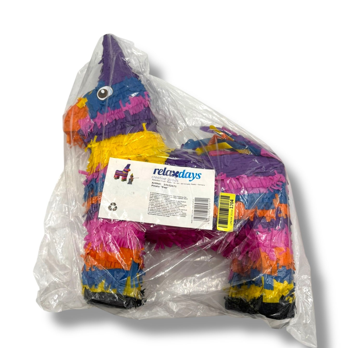 Relaxdays Pinata Esel