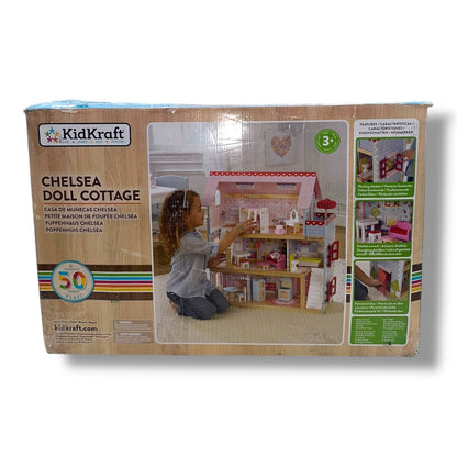 KidKraft Puppenhaus Chelsea aus Holz mit Möbeln und Zubehör – Modell 65054