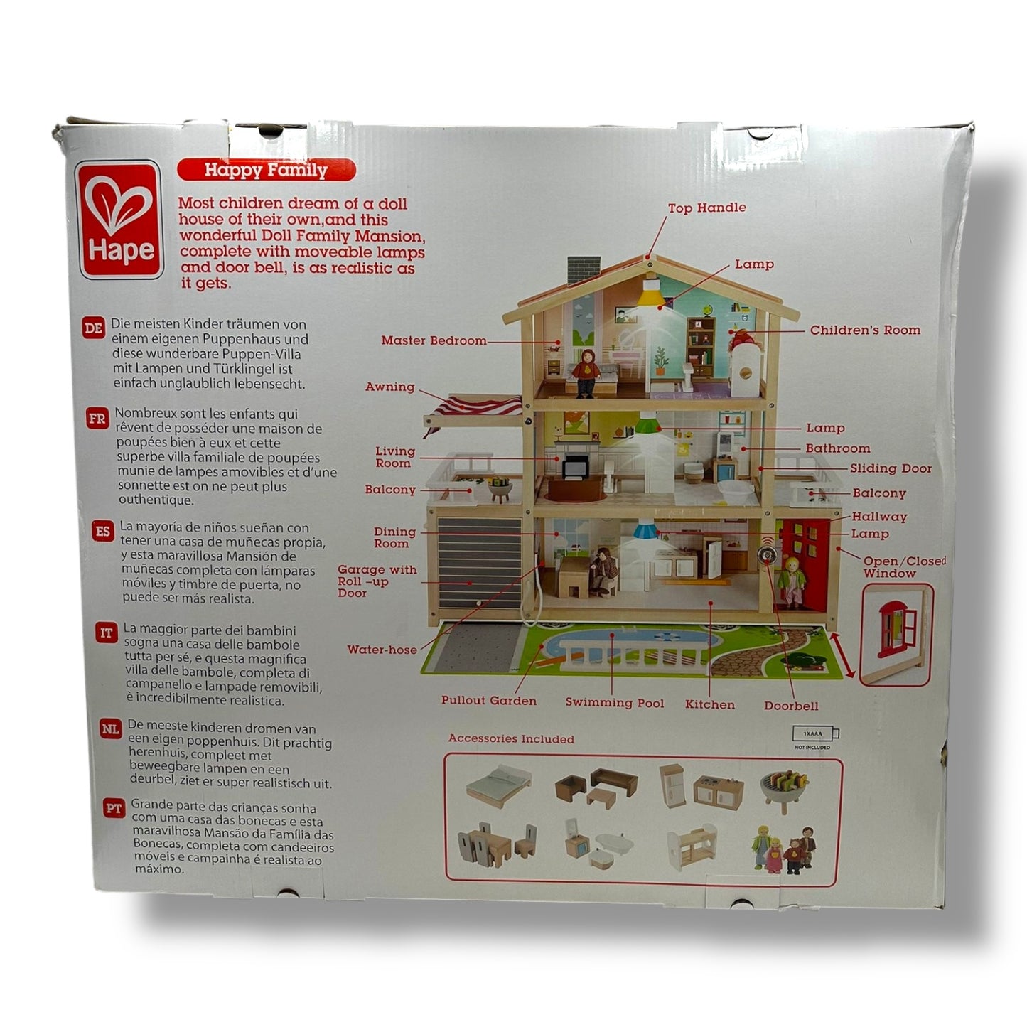 Hape Puppen - Villa | Preisgekröntes Puppenhaus aus Holz