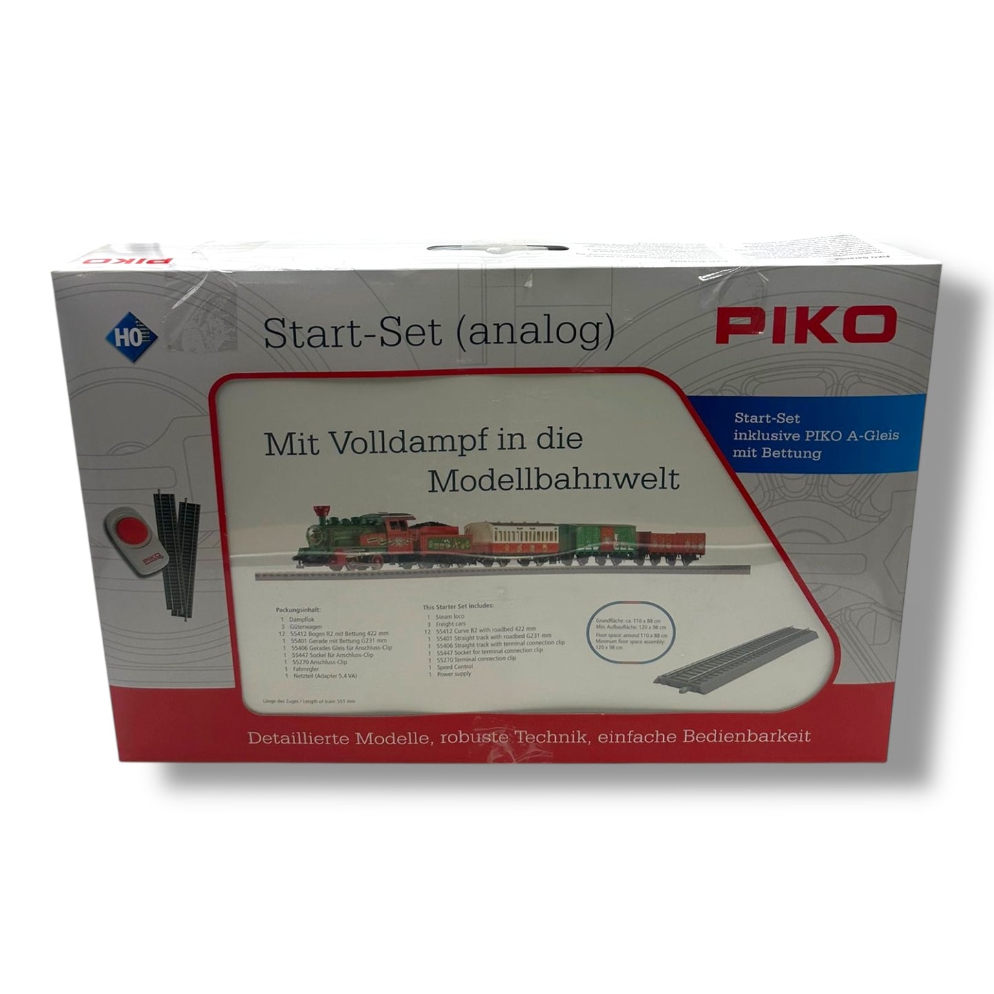 PIKO pi57081 – Dampflok mit Tender Start - Set Weihnachten