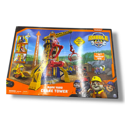 Rubble &Crew – Baupfoten Hof Kran - Spielset (68 cm)