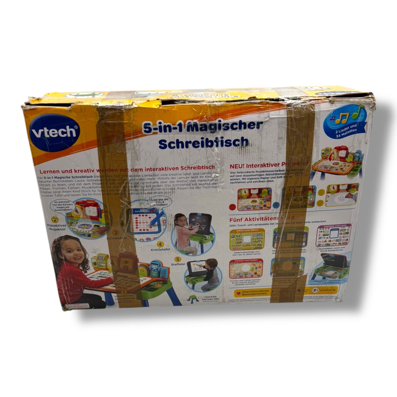 VTech 5 - in - 1 Magischer Schreibtisch – Buntes Lern - und Spielcenter