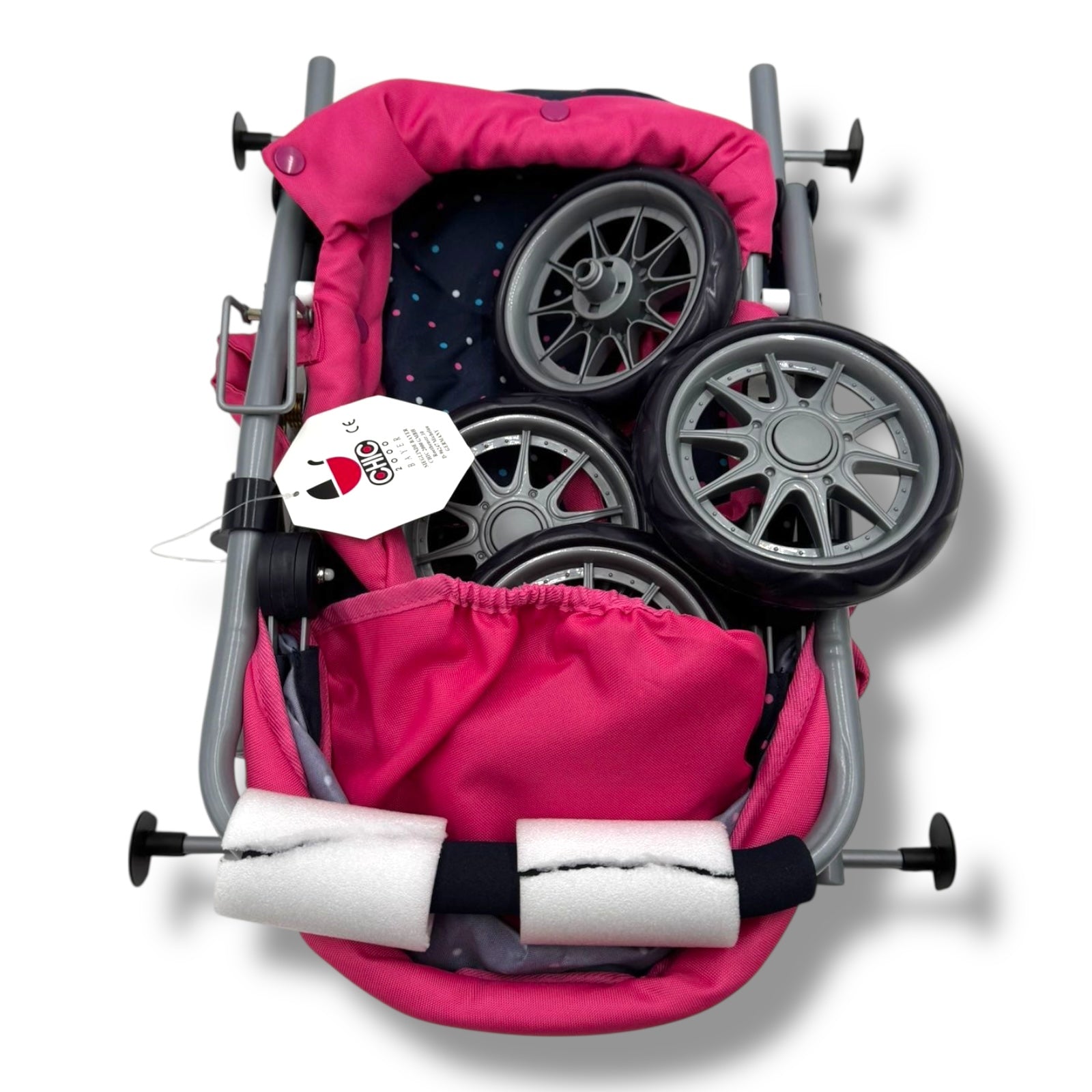Bayer Chic 2000® Puppenwagen Smarty – Konfetti Pink