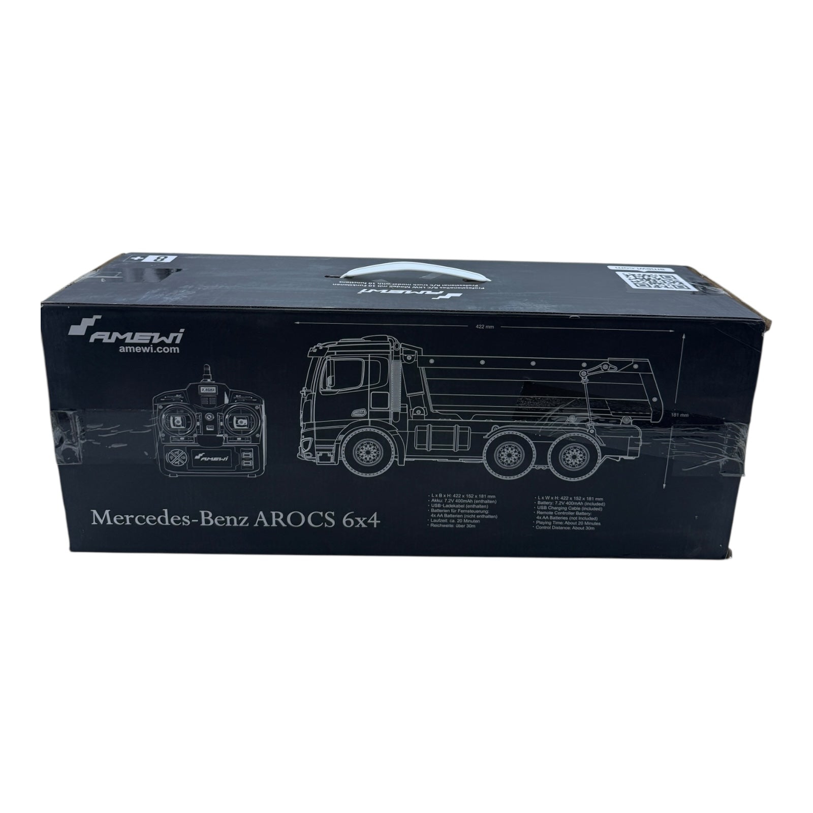 Amewi Arocs Lizenz LKW Kipper 2,4GHz RTR – Blau (22537)