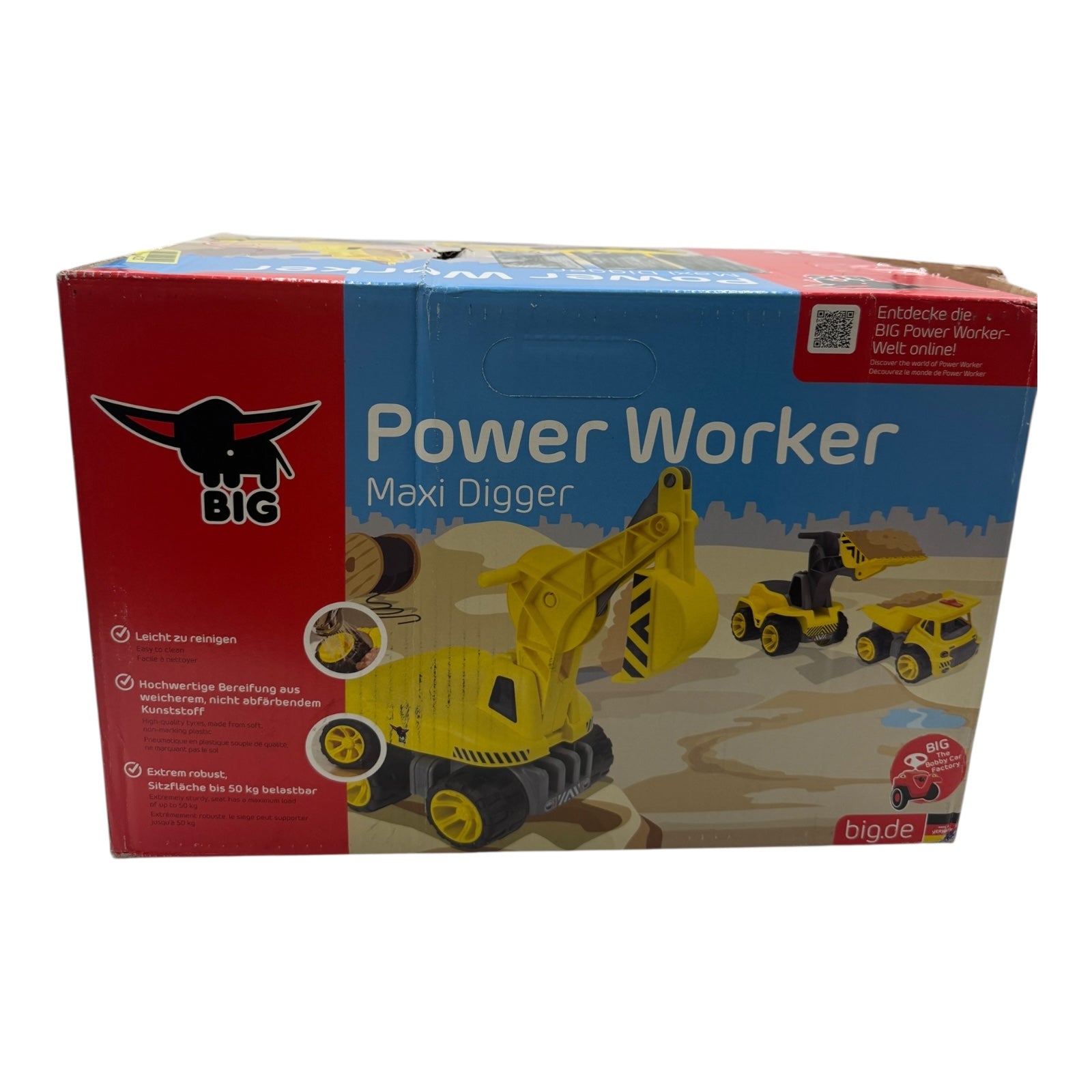 BIG – Power - Worker Maxi - Digger – Robustes Kinderfahrzeug