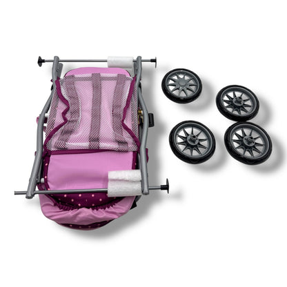 Bayer Chic 2000 – Kuschelwagen Smarty (Dots Brombeere, lila/rosa)