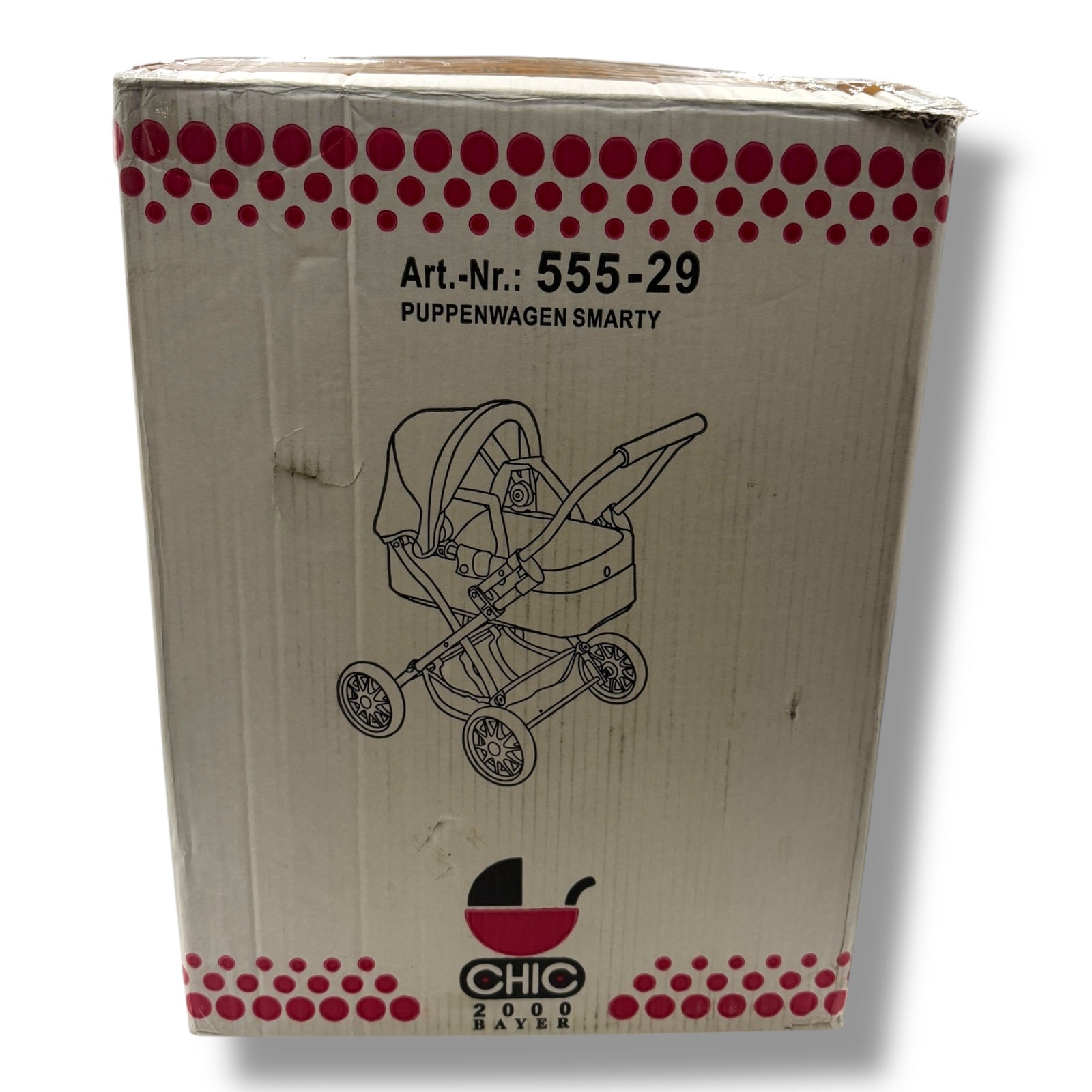 Bayer Chic 2000 – Kuschelwagen Smarty (Dots Brombeere, lila/rosa)