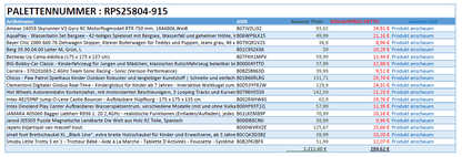 Spielzeug Retouren Palette / Restposten Spielzeug Paletten