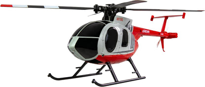 Amewi Hughes MD500 Helikopter Zivil – 4-Kanal 6G RC Hubschrauber (Rot/Hellgrau) - Spielzeug & Spielwaren | ReplayToys Deutschland