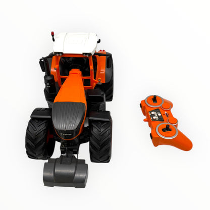 JAMARA Fendt 1050 Vario Kommunal RC tractor in orange, 1:16 scale model showcasing detailed design and features.