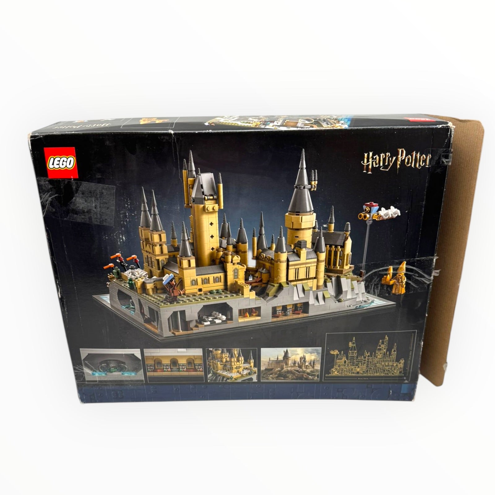 LEGO Harry Potter Hogwarts Castle set (76419) showcasing detailed architecture and grounds, designed for adult collectors.