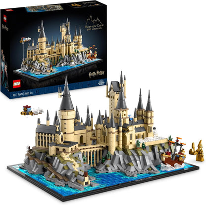 LEGO Harry Potter Hogwarts Castle set (76419) showcasing intricate details of the castle and grounds for adult collectors.