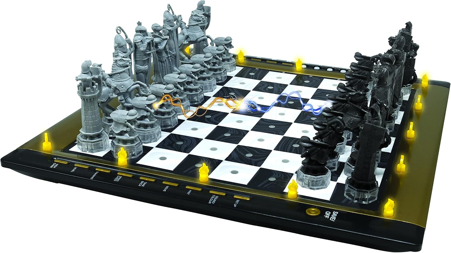 Lexibook Harry Potter electronic chess game CG3000HP with lights and sound effects, featuring a magical chessboard.
