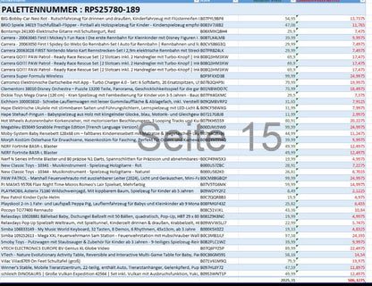 Spielzeug  Retouren Palette / Restposten Spielzeug Paletten - Spielzeug & Spielwaren | ReplayToys Deutschland
