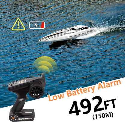 Ulifance RC Boot Brushless – 48 km/h High-Speed Boot für Pool & See (Weiß) - Spielzeug & Spielwaren | ReplayToys Deutschland